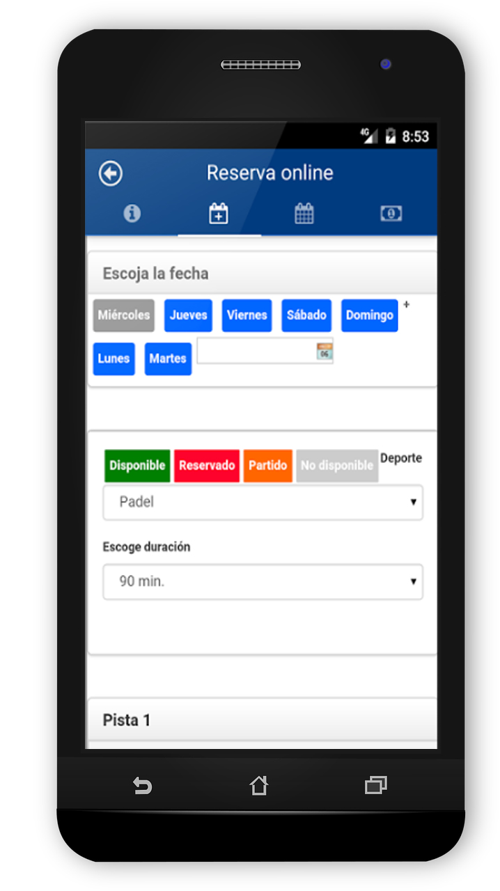 Realiza la reserva, la paga y ya puede jugar